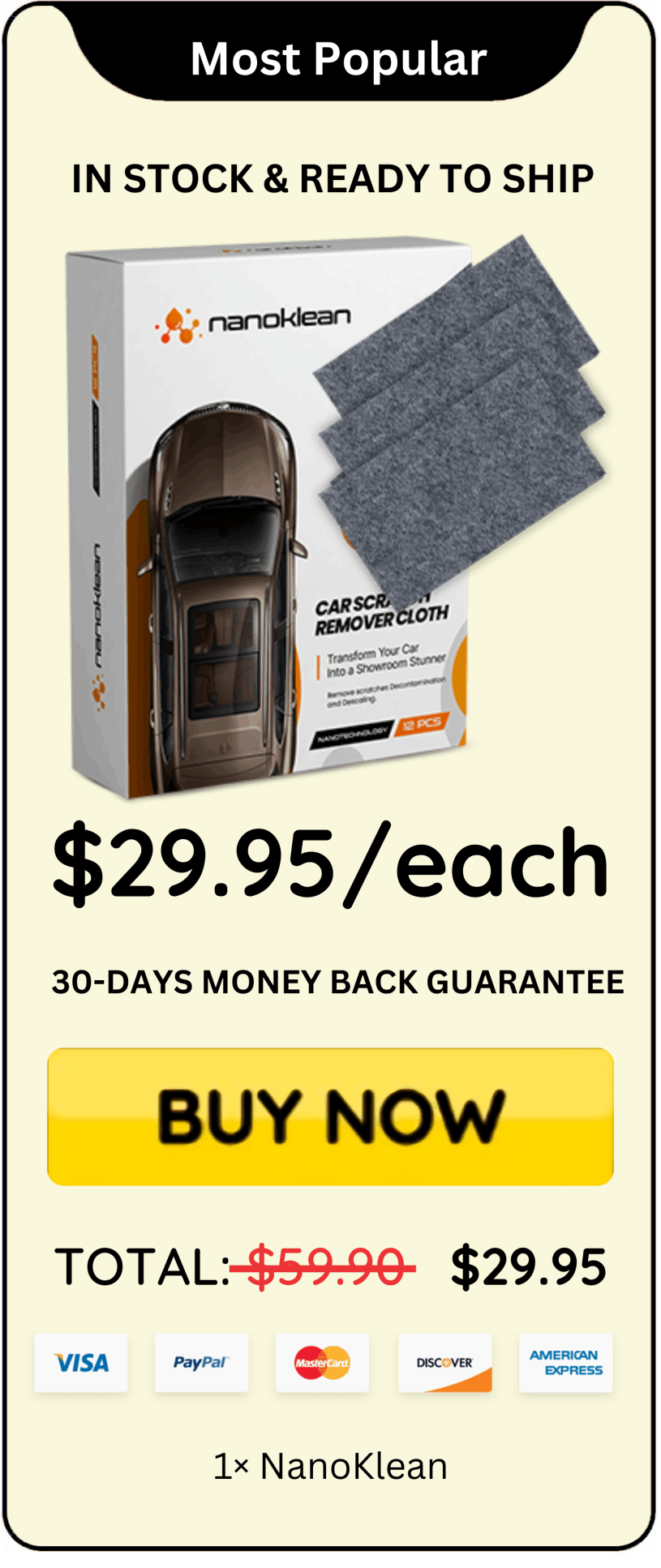 NanoKlean offer price